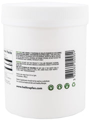 Heiltropfen envase sobre fondo de caña de azúcar compostable eco