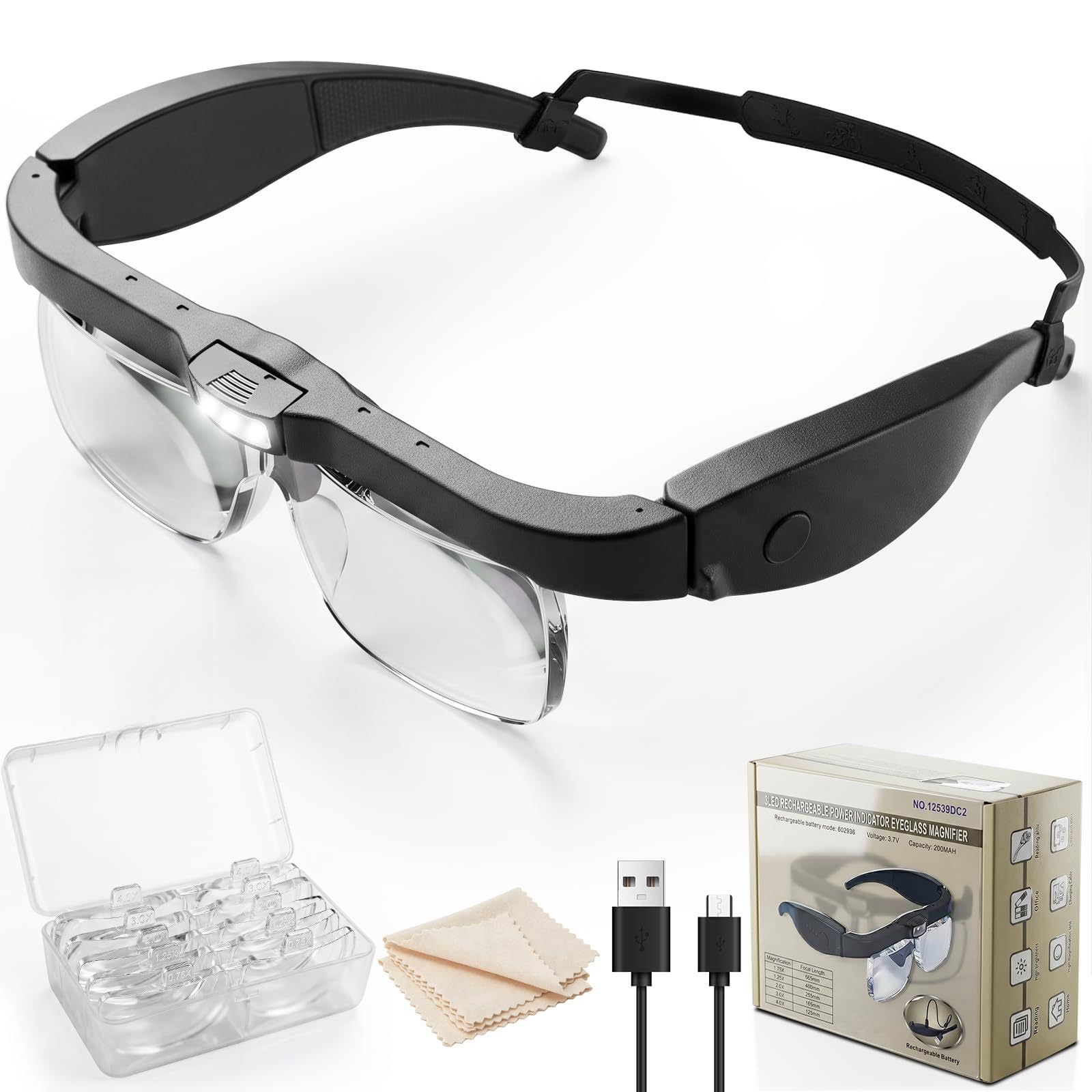 Heimekite vista frontal con lentes montadas y ajuste cómodo