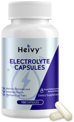 Heivy envase frontal mostrando 100 cápsulas, práctico para viaje