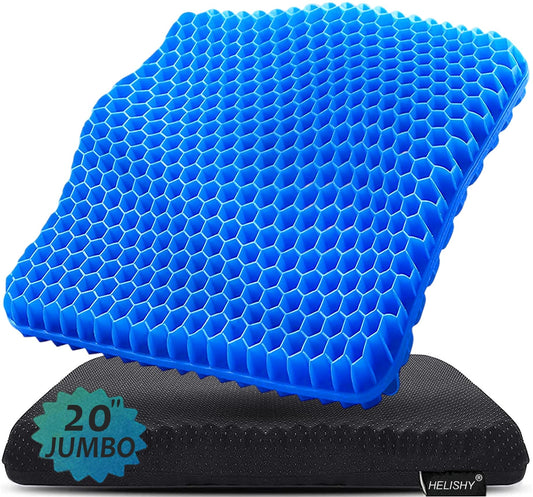 Helishy vista frontal del cojín gel grande beneficios de soporte