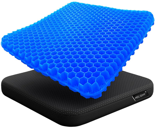 Helishy vista frontal del cojín de gel con soporte ergonómico