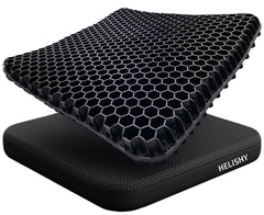 Helishy vista frontal del cojín mostrando forma ergonómica y confort