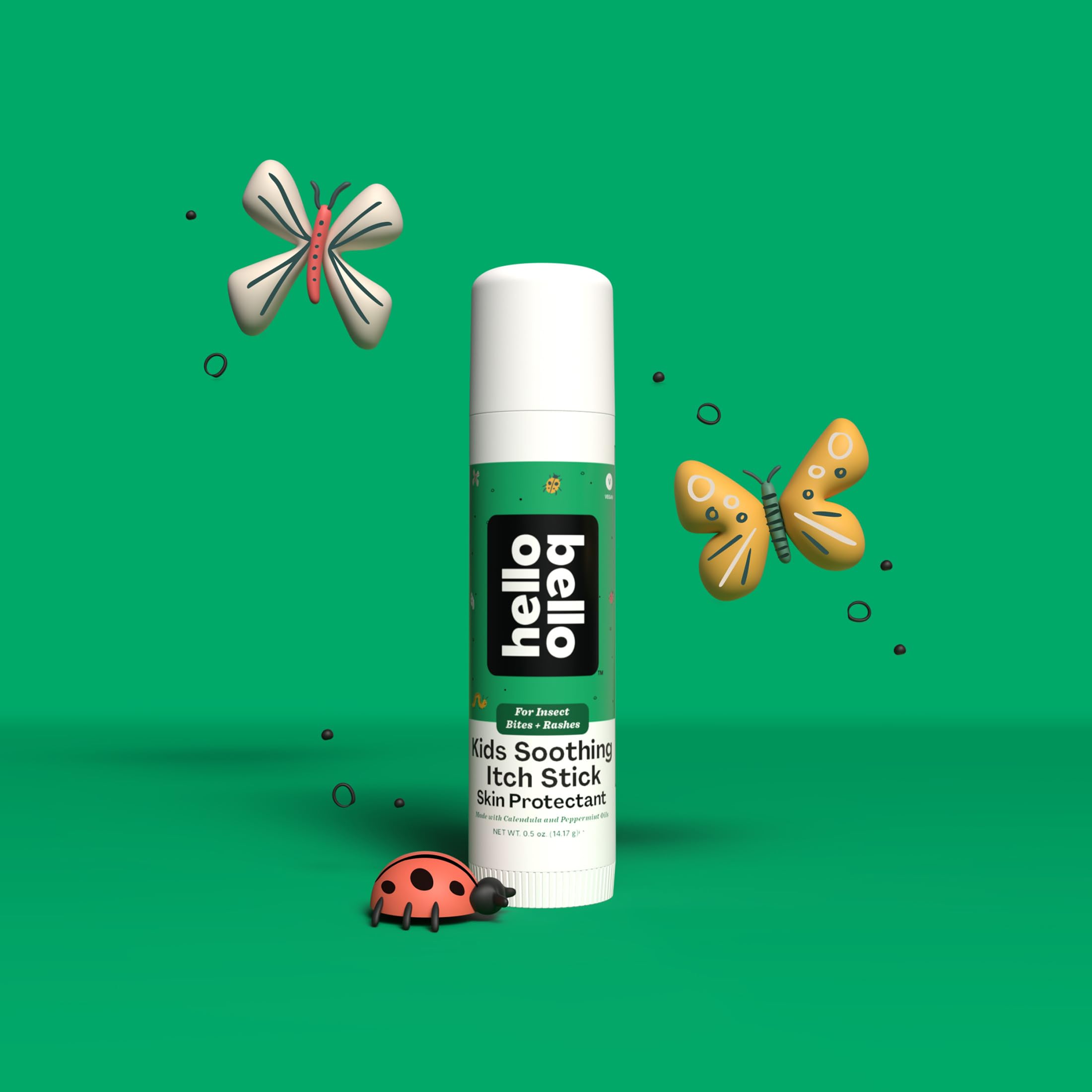 Hello Bello etiqueta con ingredientes naturales y beneficios visibles