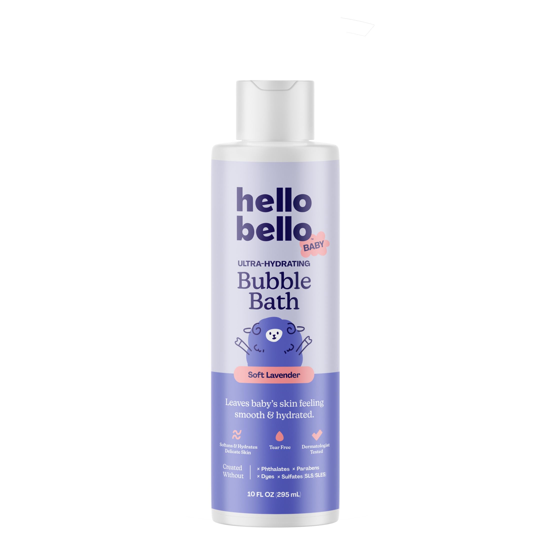 Hello Bello frente del envase mostrando diseño y tamaño práctico