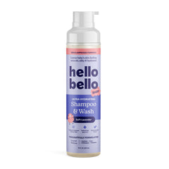 Hello Bello frente del envase mostrando diseño y tamaño práctico