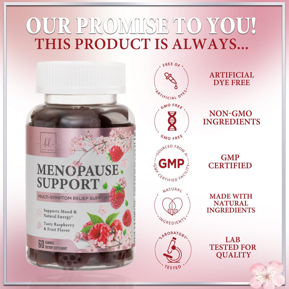 Hello Lovely! muestra de cohosh negro como ingrediente natural para apoyo