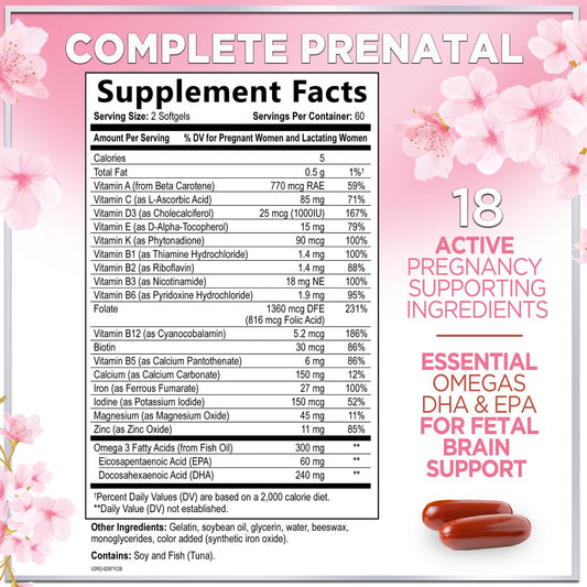 Hello Lovely! botella frontal 120 softgels para suministro prolongado