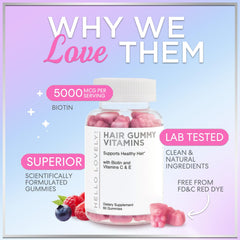 Hello Lovely! ingredientes clave agrupados, muestra nutrientes esenciales