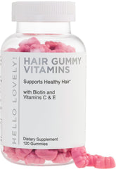 Hello Lovely! paquete frontal que muestra el diseño y beneficio para cabello