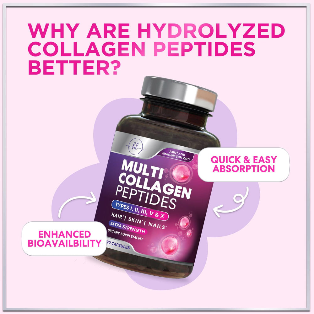 Hello Lovely! Suplemento de 120 cápsulas para uso sostenido.