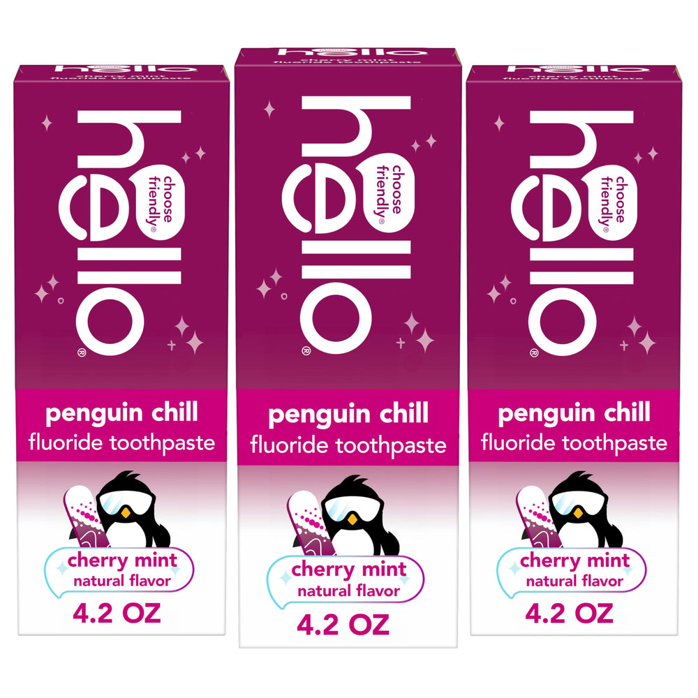hello Penguin Chill frente del tubo muestra diseño y beneficio limpieza