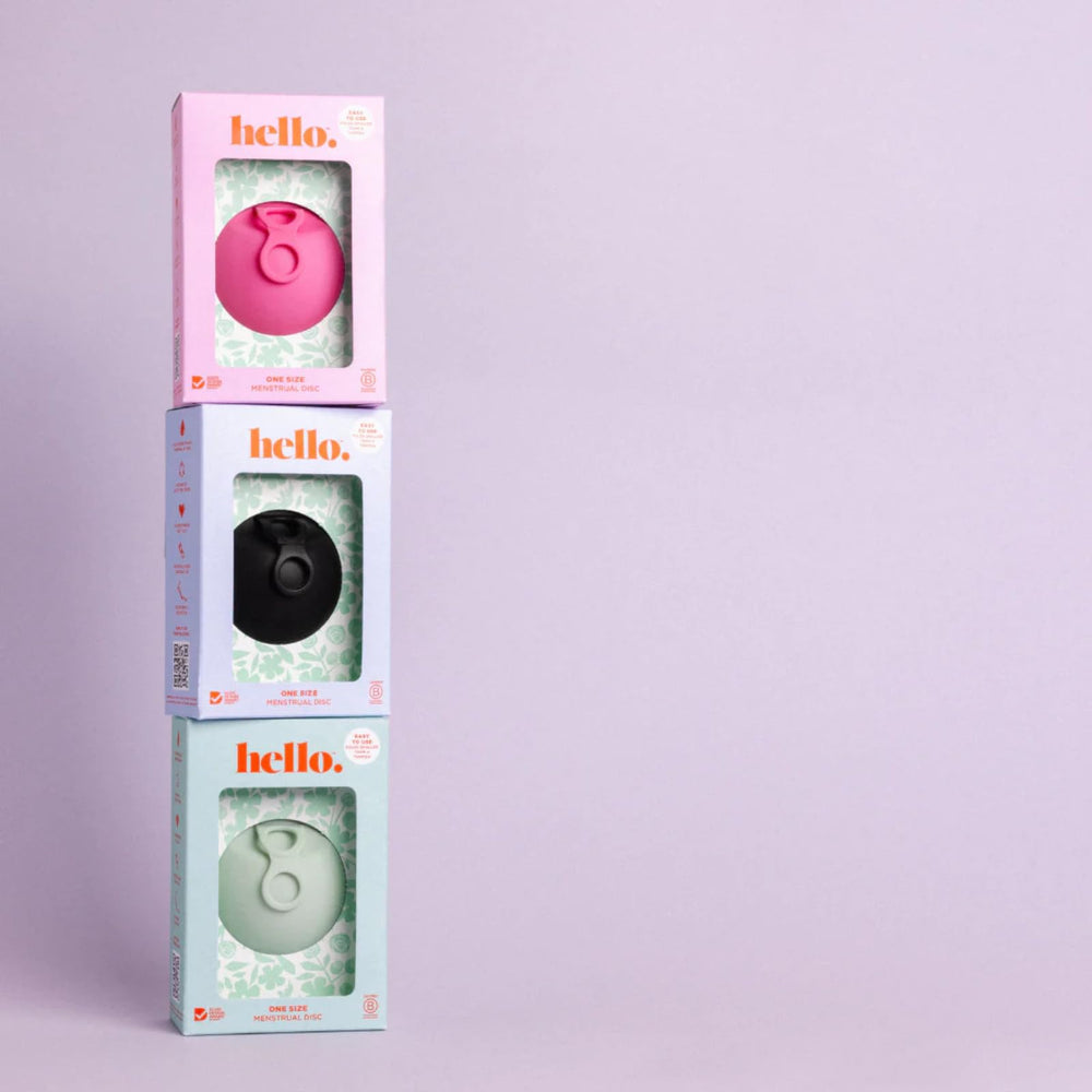 Hello Period empaque y funda incluida, transporte práctico