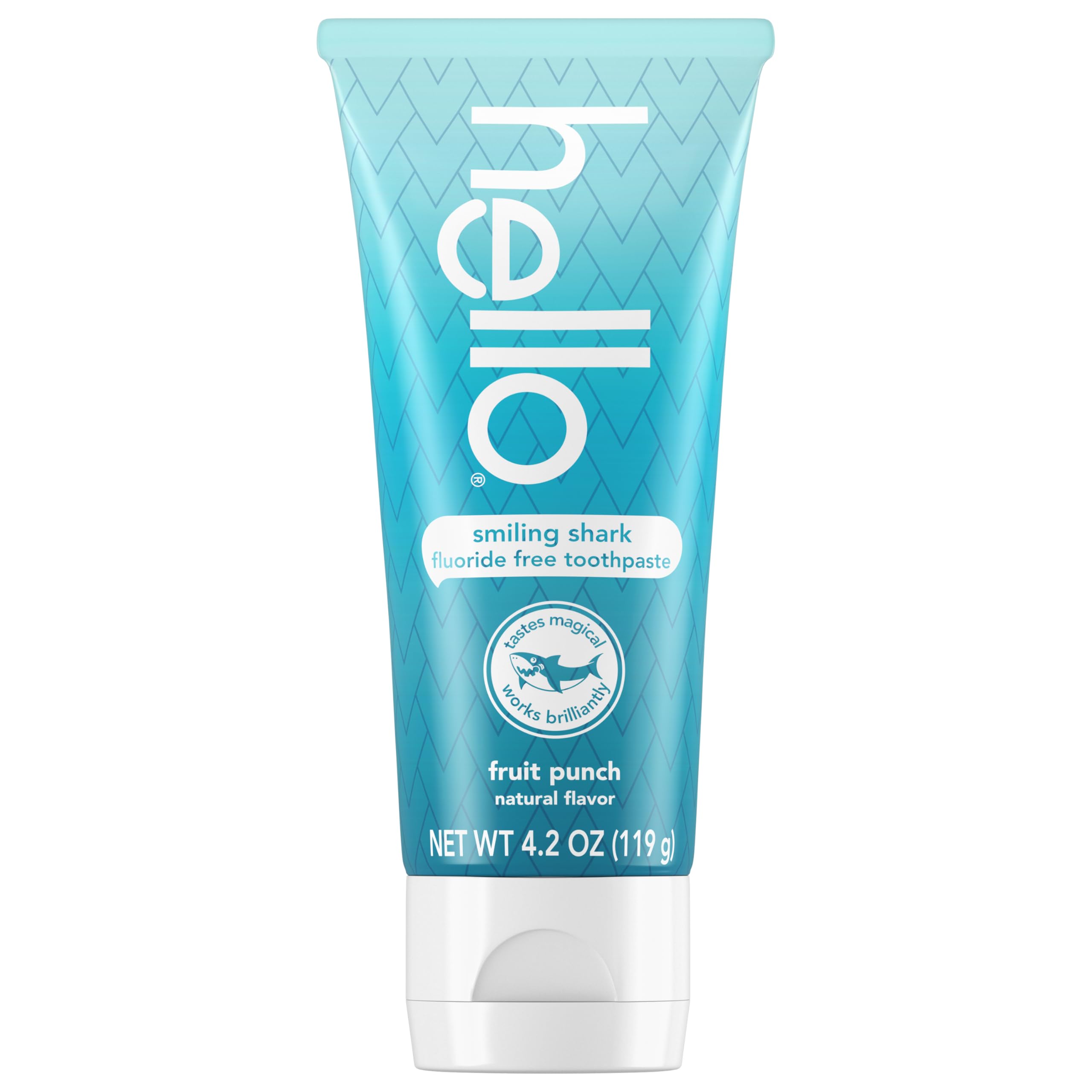 hello Smiling Shark dientes infantiles limpios y brillantes tras el cepillado