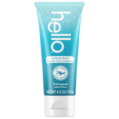 hello Smiling Shark dientes infantiles limpios y brillantes tras el cepillado