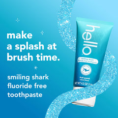 hello Smiling Shark textura de la pasta en primer plano que sugiere sabor y suavidad