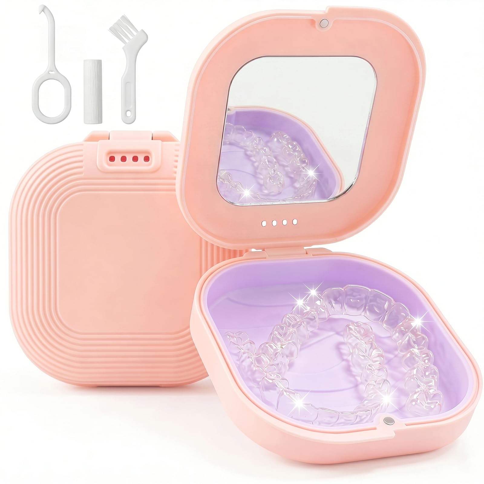 HEMILAB estuche frontal con espejo interno para ajustes discretos