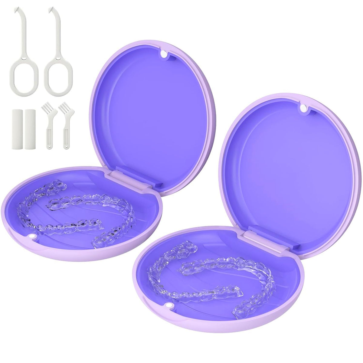 HEMILAB estuche frontal compacto protege alineadores con estilo