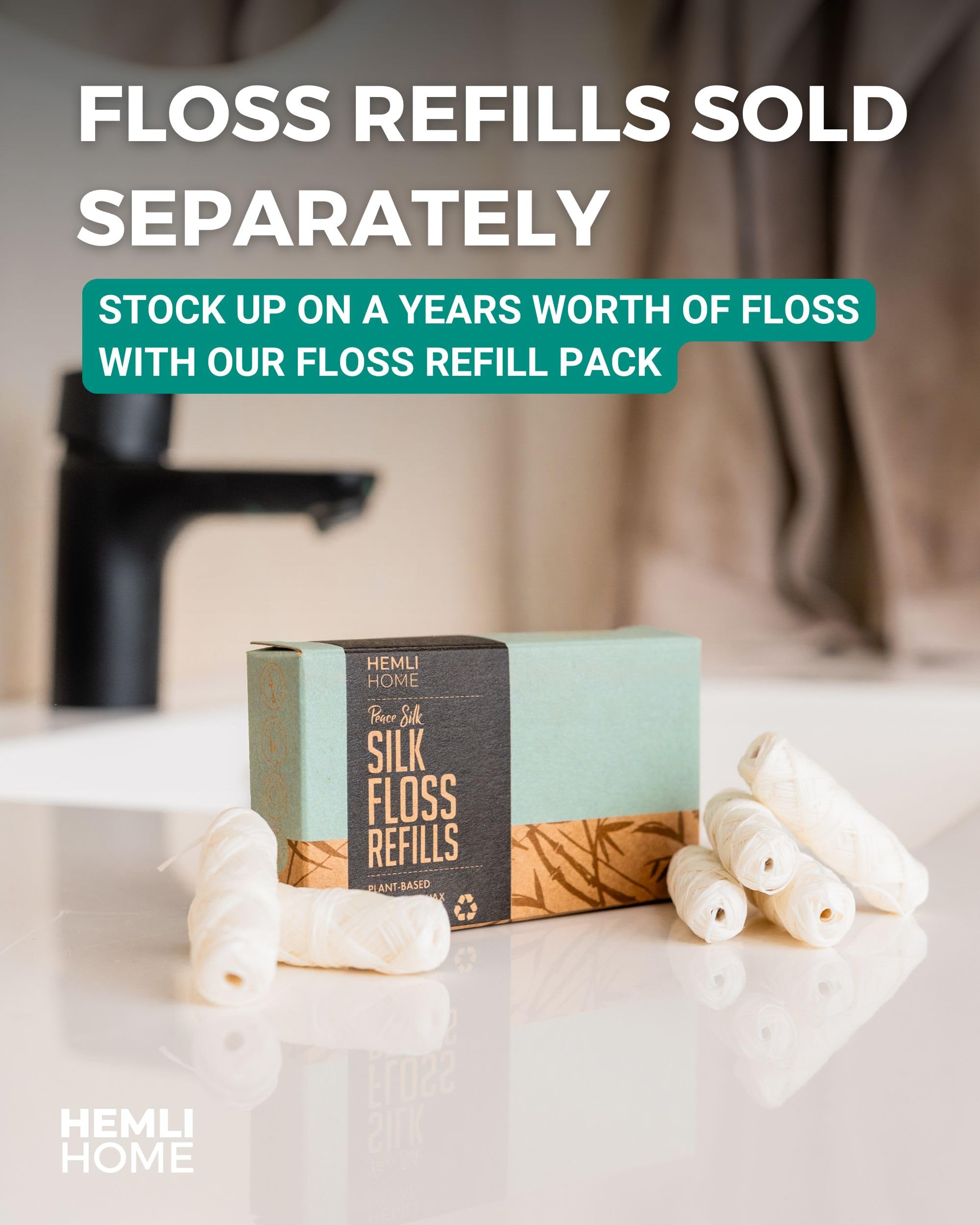 Hemli Home tres carretes desplegados mostrando cantidad y recambios incluidos
