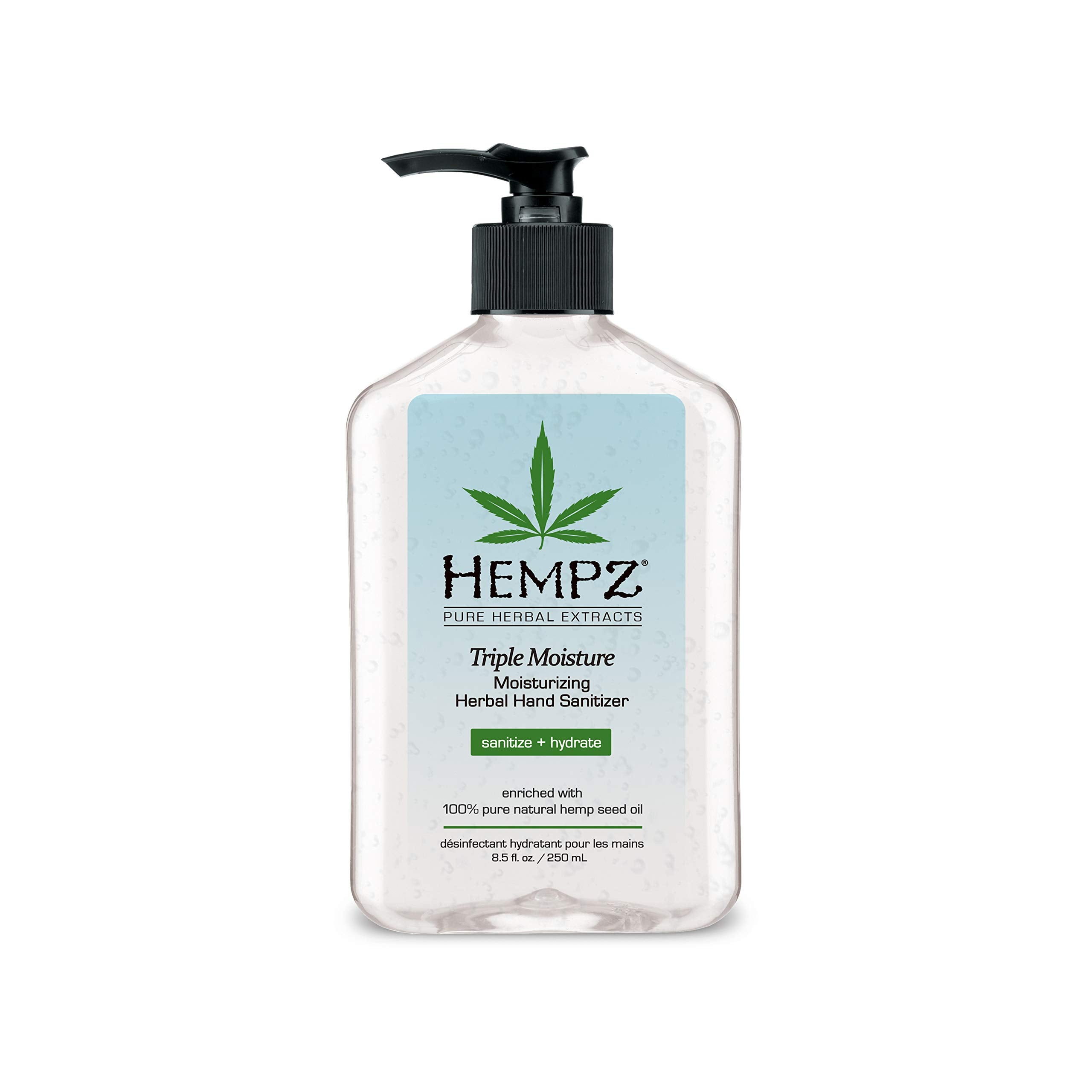 Hempz botella frontal con dosificador, práctico y elegante