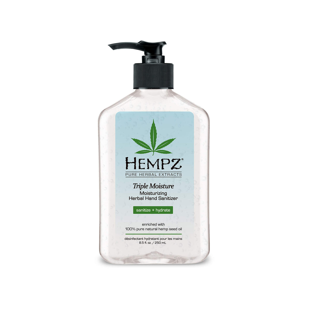 Hempz botella frontal con dosificador, práctico y elegante