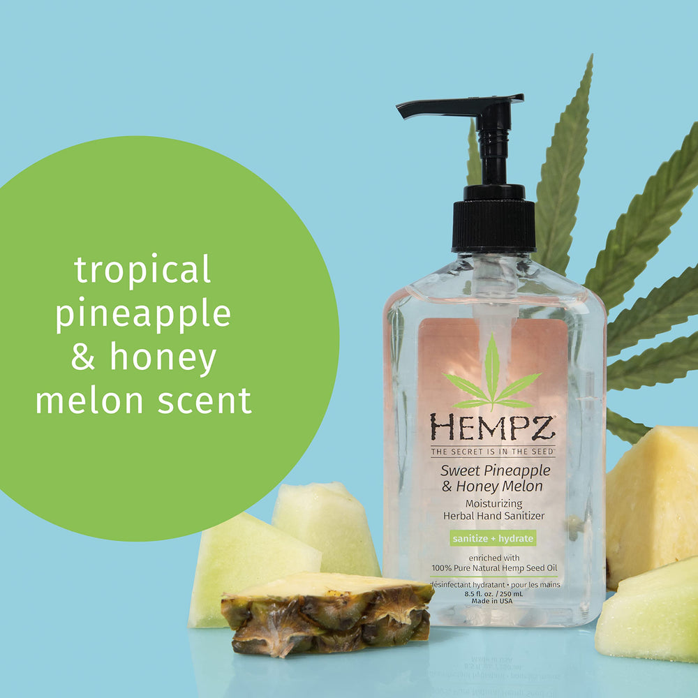 Hempz primer plano de la bomba, dosificación precisa y fácil