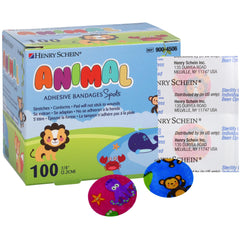 Henry Schein Kids empaque frontal con estampados atractivos y facilidad de uso