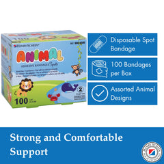 Henry Schein Kids comparación de tamaño 7/8" mostrando su cobertura puntual