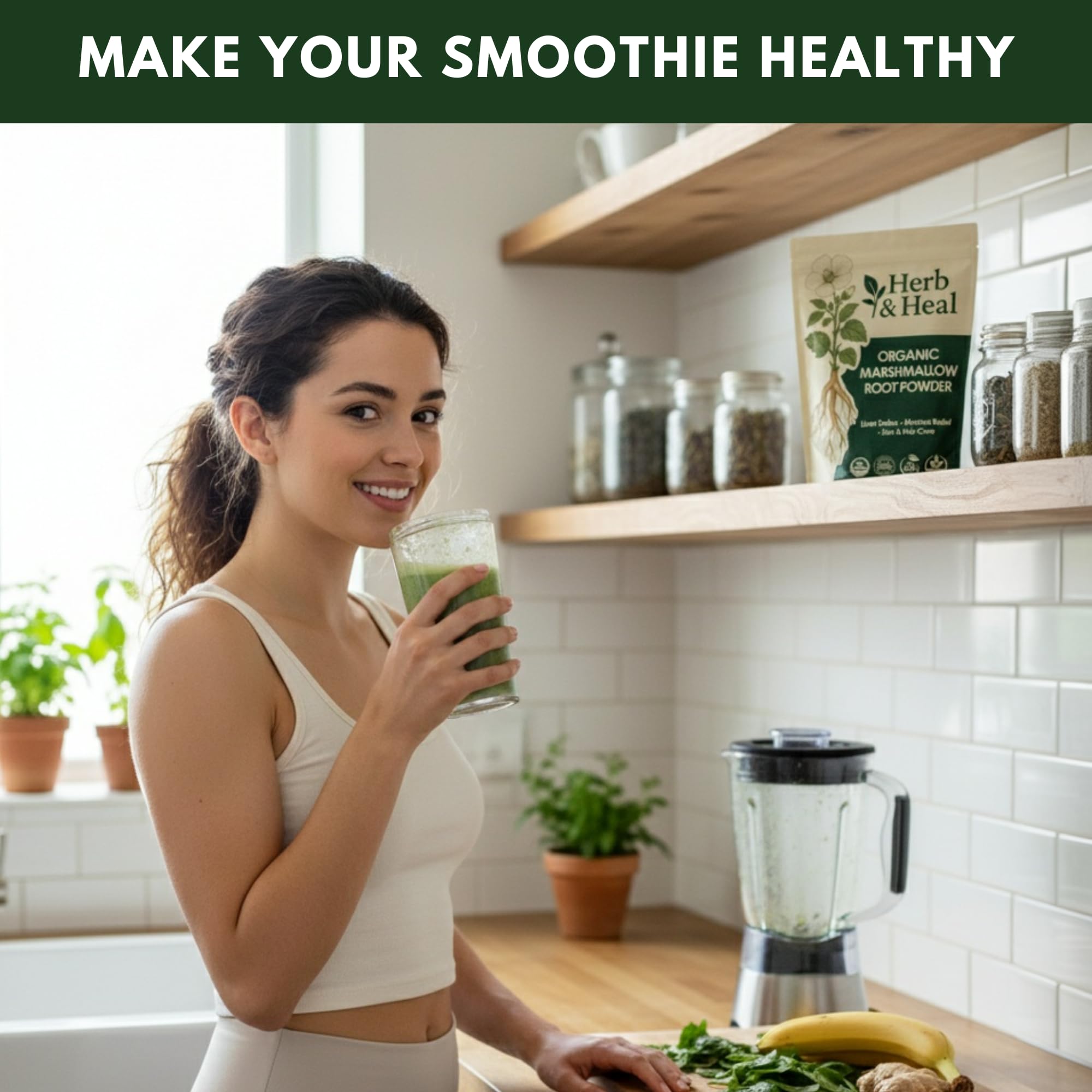 Herb & Heal etiqueta con certificaciones orgánicas y confianza de pureza