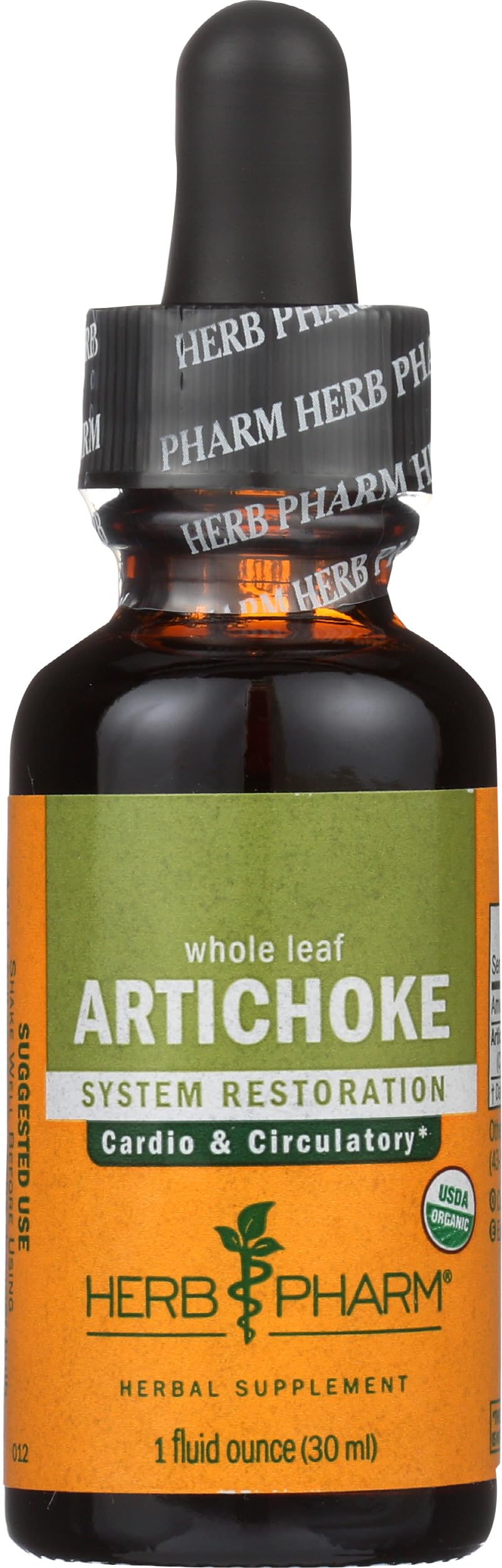 Herb Pharm hojas de alcachofa en campo regenerativo que resaltan origen sostenible