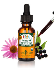 Herb Pharm botella frente mostrando diseño y tamaño, ayuda a identificar el producto