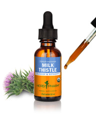 Herb Pharm botella frontal muestra extracto y beneficio soporte hepático