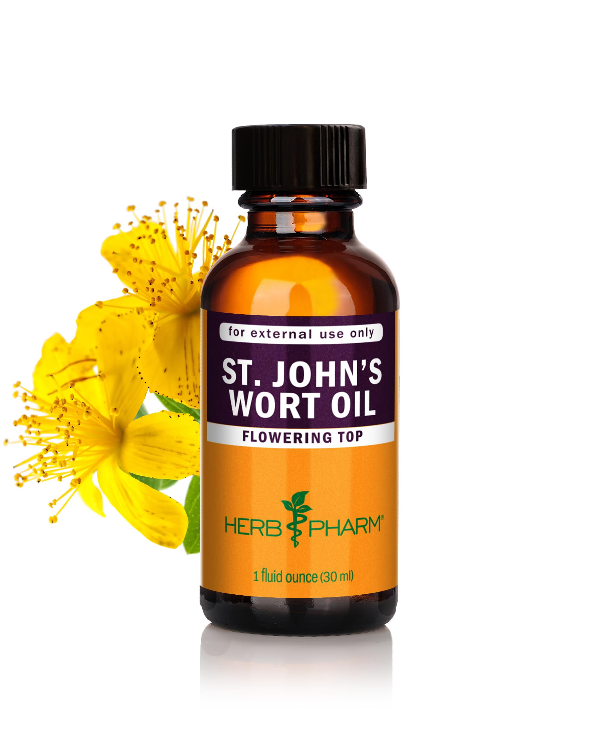 Herb Pharm botella frontal mostrando etiqueta clara y tamaño práctico