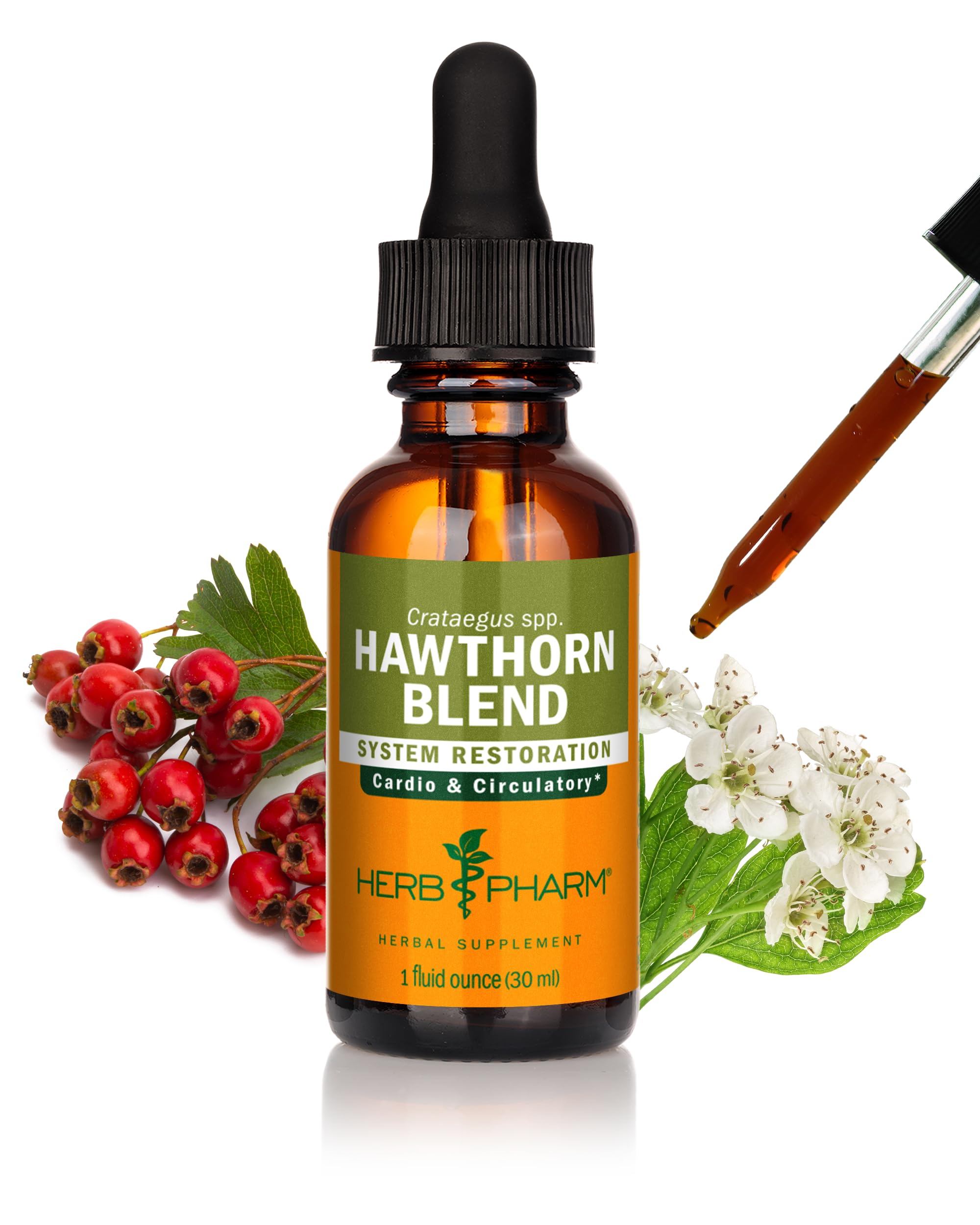 Herb Pharm frasco frontal mostrando etiqueta legible y tamaño práctico