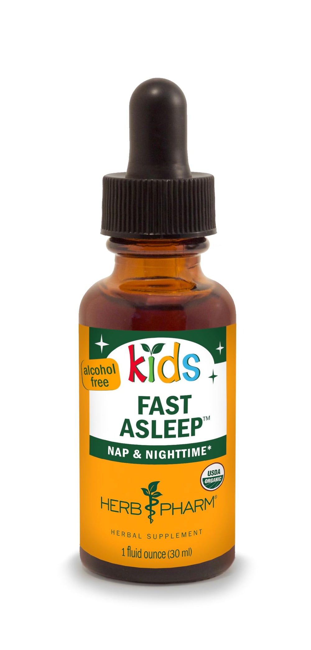 Herb Pharm frasco frontal mostrando tamaño y diseño, útil para identificación rápida