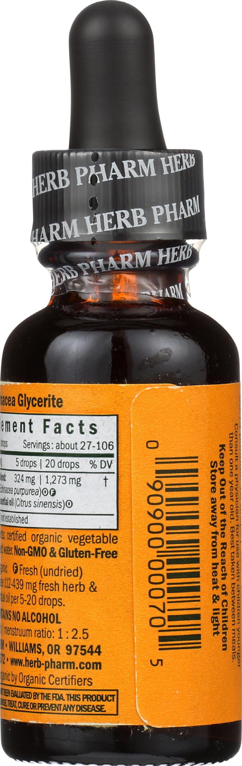 Herb Pharm raíz de Echinacea fresca cosechada, garantiza potencia