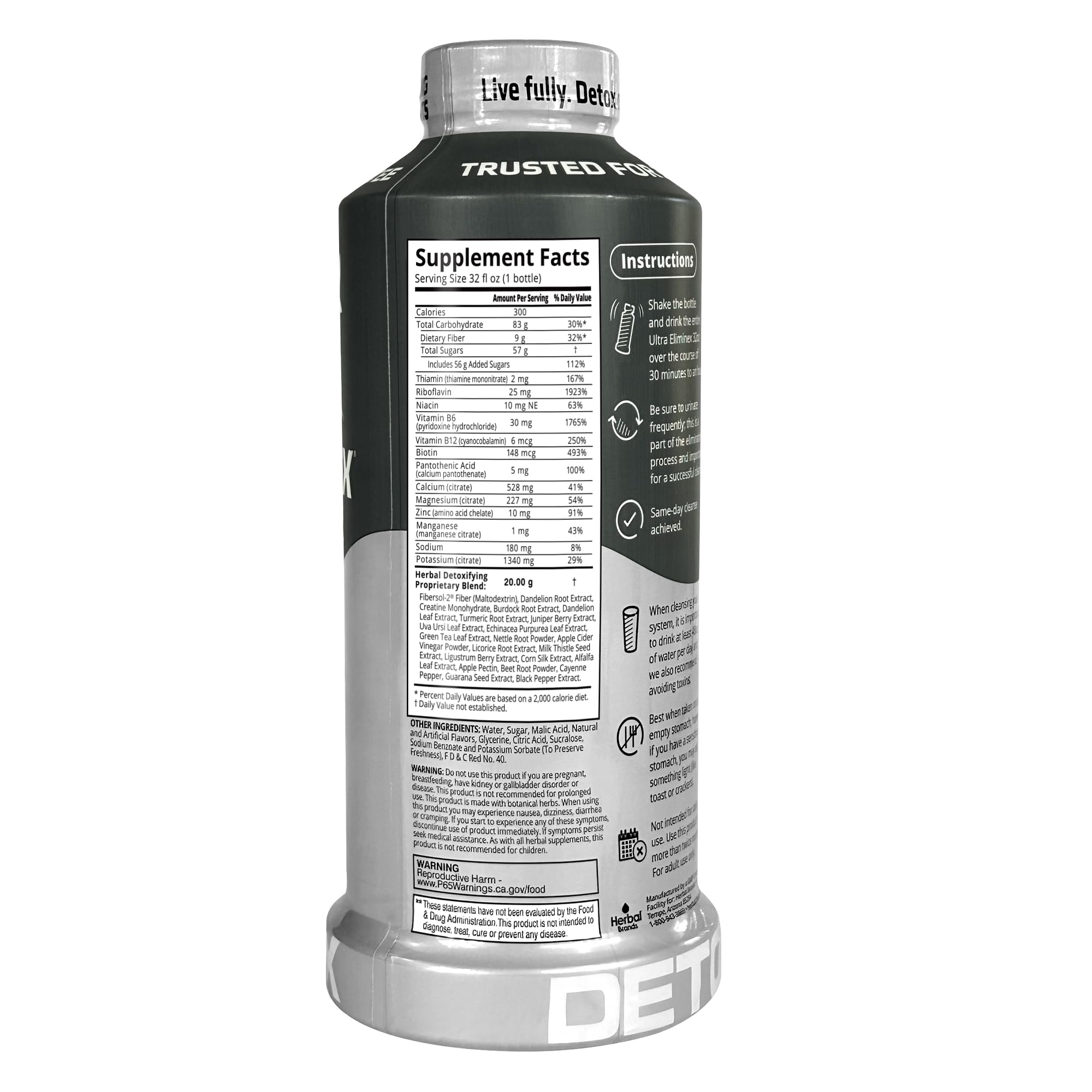 Detalle de la textura del líquido Herbal Clean que muestra consistencia y mezcla homogénea