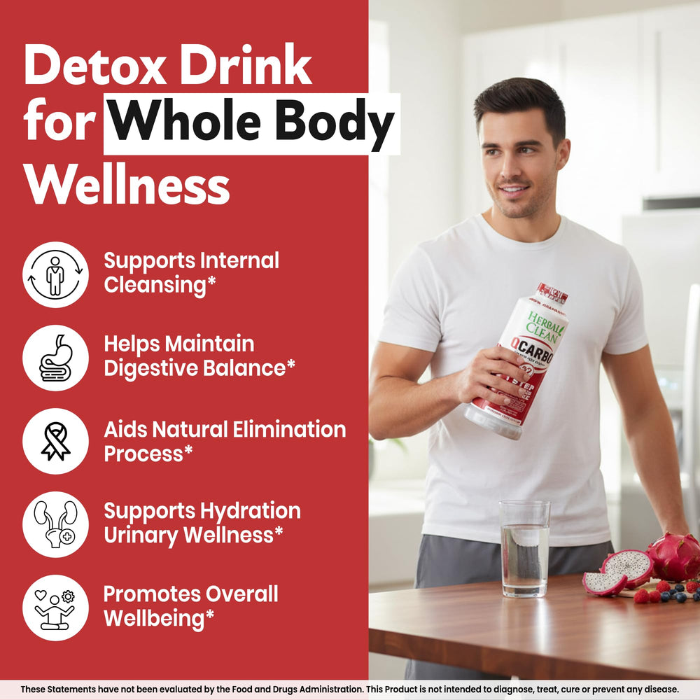 Herbal Clean Qcarbo32 persona bebiendo en entorno urbano, solución rápida para jornadas intensas