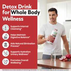 Herbal Clean Qcarbo32 persona bebiendo en entorno urbano, solución rápida para jornadas intensas