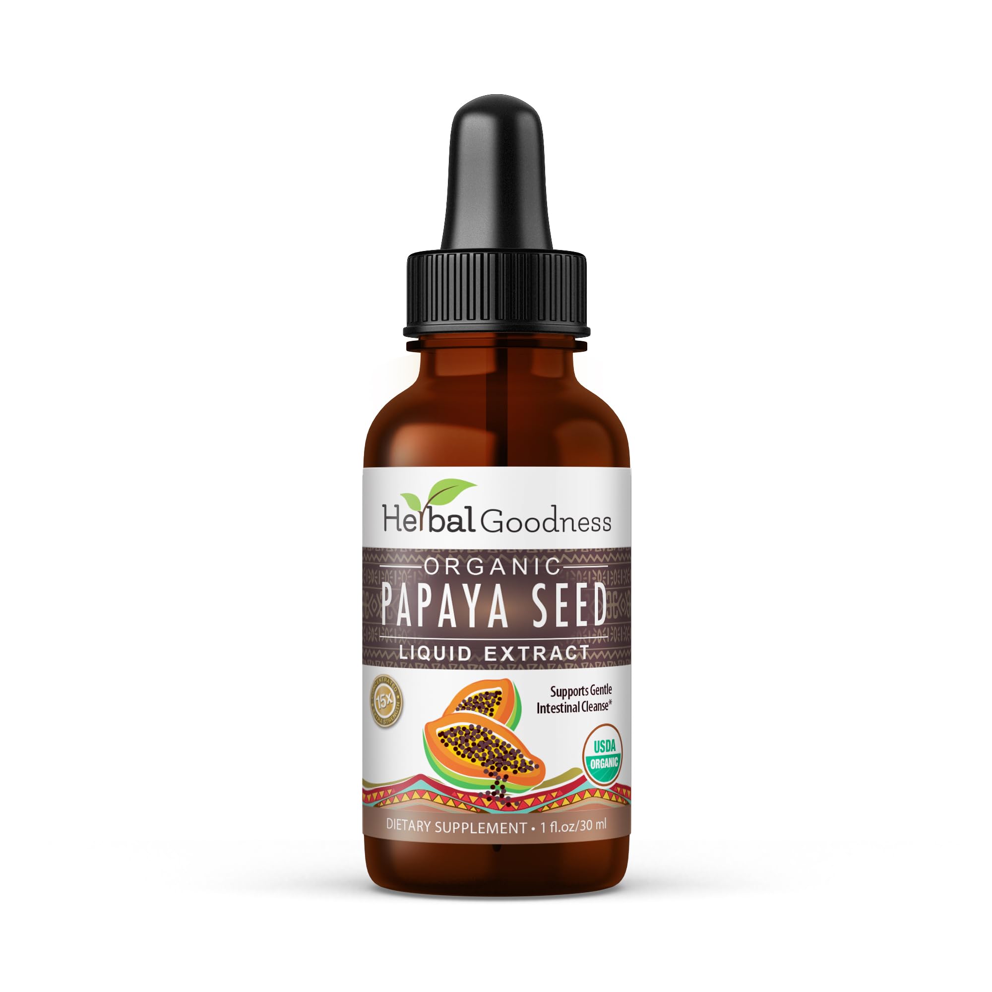 Herbal Goodness frontal del empaque mostrando diseño y tamaño compacto