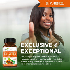 Herbal Goodness ingredientes orgánicos destacados para confianza limpia