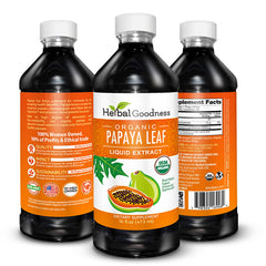 Herbal Goodness textura del líquido concentrado y apariencia clara