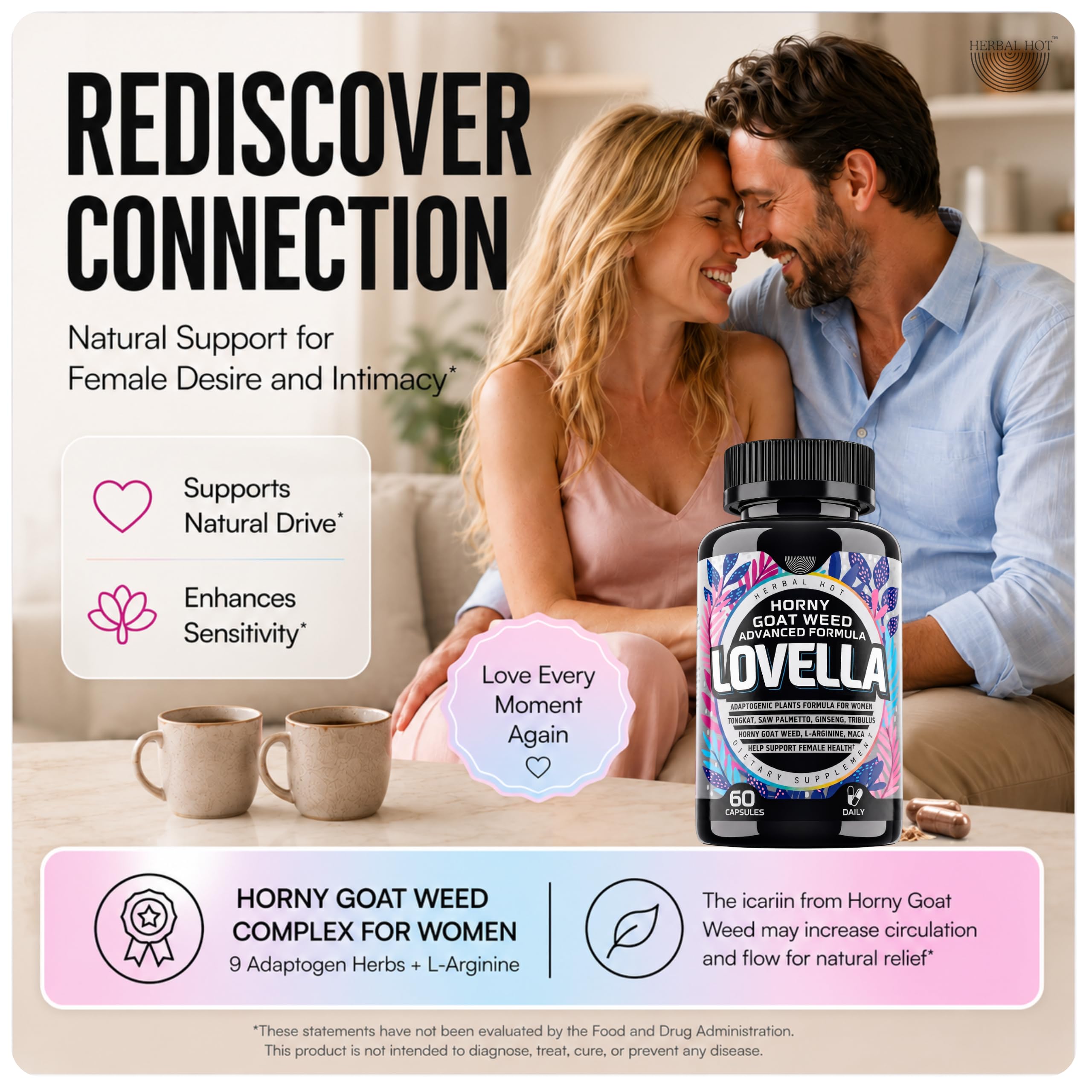HERBAL HOT Lovella en ambiente relajante sugiere bienestar y confort