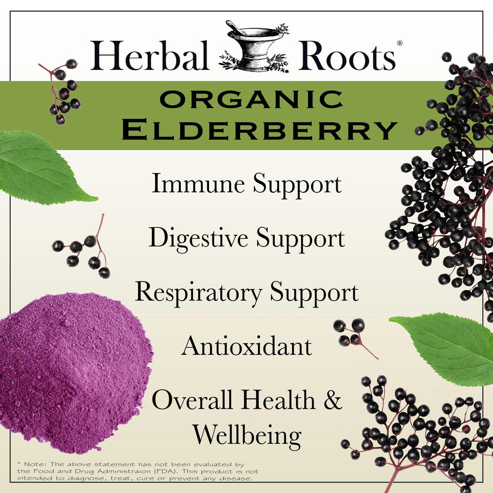 Herbal Roots frasco abierto con cápsulas listas para tomar fácilmente