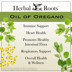 Herbal Roots cápsula en mano para apreciar tamaño y dosificación práctica