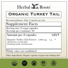 Herbal Roots cápsulas detalle, formato vegano fácil de tragar