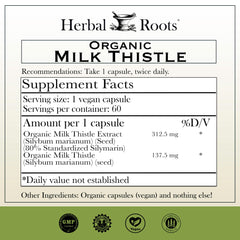Herbal Roots primer plano de cápsulas que resalta su textura vegana