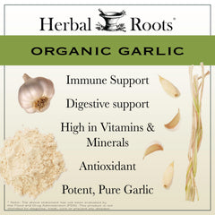 Herbal Roots etiqueta con ingredientes y certificaciones para transparencia