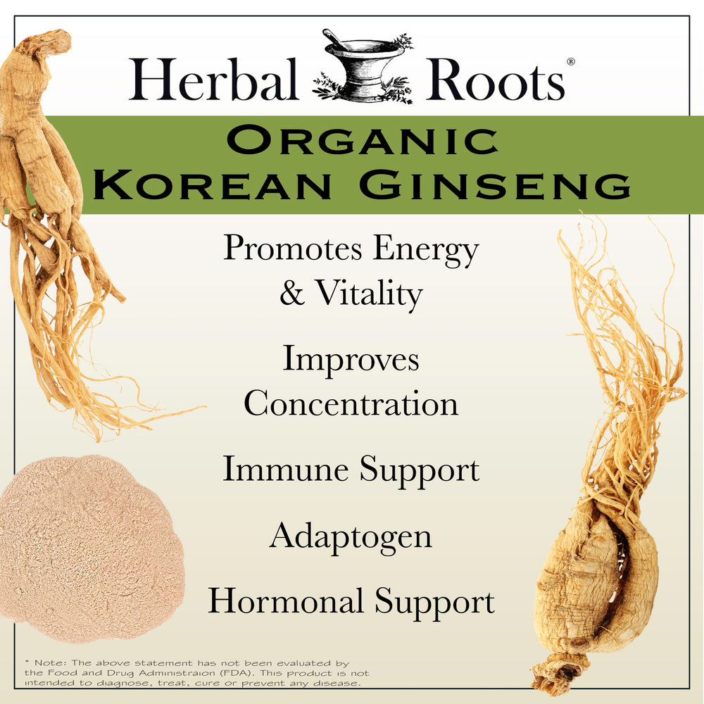 Herbal Roots polvo de ginseng textura pura para apreciación de calidad