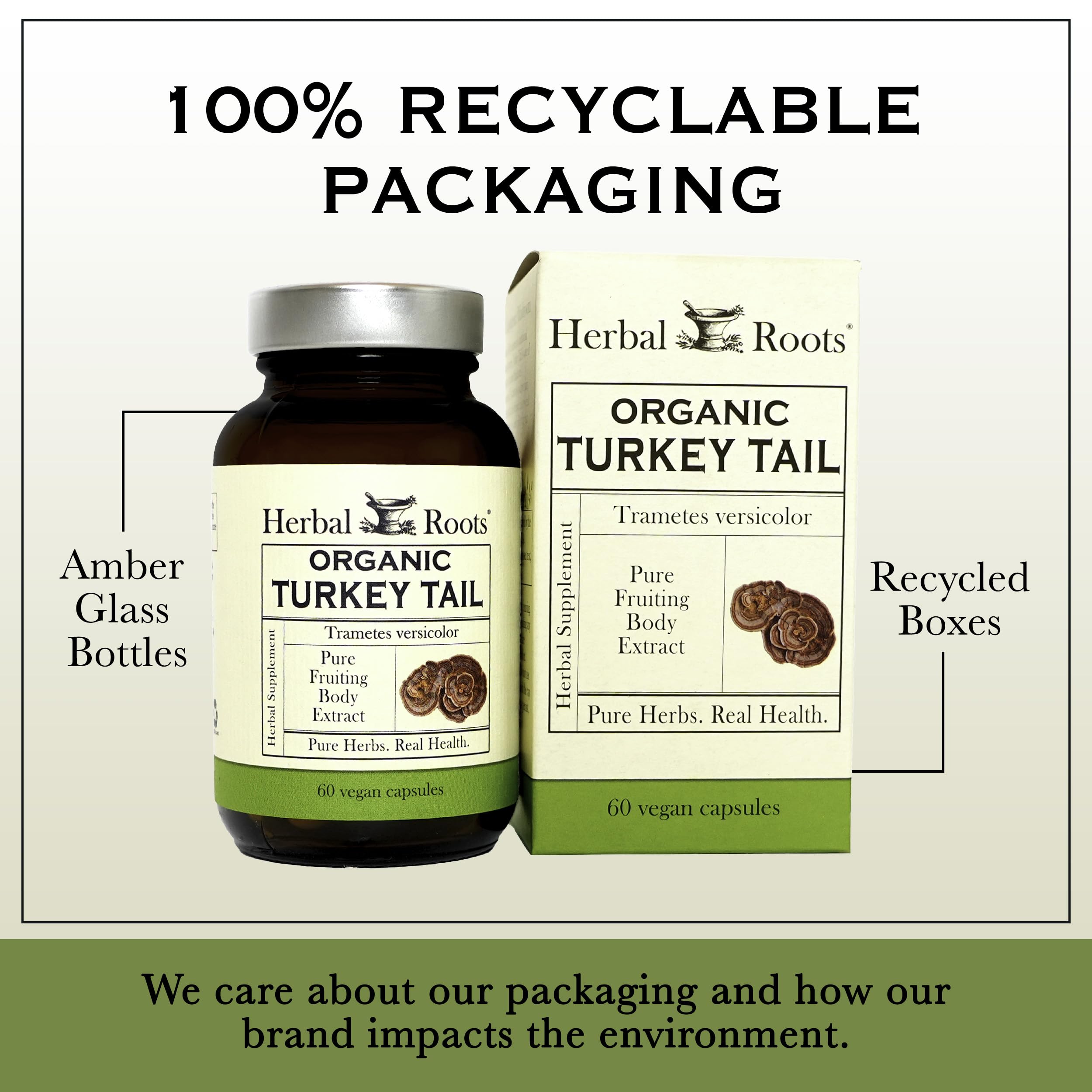 Herbal Roots sello USDA orgánico, garantía de cultivo certificado