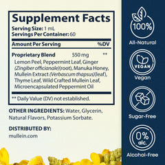 Herbal Tea Therapy etiqueta con ingredientes para transparencia y confianza